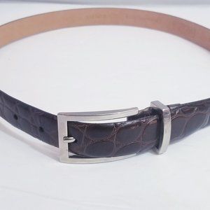 WCM NEW YORK USA GENUINE ITALIAN BROWN CALFSKIN